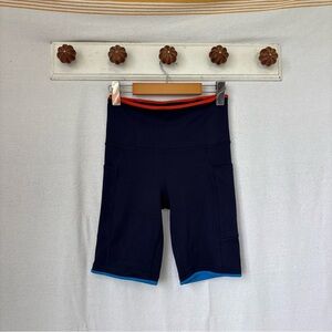 Cotopaxi Navy and Orange Activewear shorts